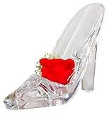 ミレニアムアート メヌエット ミニ ハイヒールクリア 花レッド PZ321C R