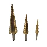 3pc大チタンステップドリルHSSビットセットカッター4-12 / 20 3-12mm