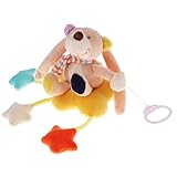 Kesoto 全4種類 掛けるおもちゃん ぬいぐるみ ベビーカー おしゃぶり - くま, 50 * 17cm/19.68 * 6.69インチ