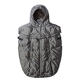 7am enfant（セブンエイエム アンファン） Pookie Poncho classic ベビーキャリーカバー セブンエイエムアンファン  (メタリックシルバー)