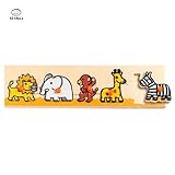 DJECO　ジェコ　Wooden Puzzles　木製パズル　Savanna　リフトアウトパズル サバンナ　DJ01111