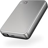 CIO SMARTCOBY SLIMⅡ Wireless2.2 Pro SS10K 半固体モバイルバッテリー Qi2.2 10000mAh(シルバー) | iPhone対応, iPad対応, 25W ワイヤレス充電,USB-C35W出力, パススルー