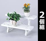 グリーンパル(GREENPAL) フラワースタンド ヒナ2段P-600(2個組) GP-60 ホワイト