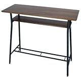 sunneed スリムカウンターデスク 98cm幅 ブラウン色 KDK-98BR