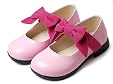 (チェリーレッド) CherryRed 子供靴 キッズ 女の子用 フォーマル靴 可愛い リボン お嬢様 歩きやすい 発表会 結婚式 卒園式 卒業式 入学式 28 レッド
