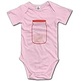 かわいい 子供 可愛い ピンク ハートジャー 半袖ロンパース カジュアル Pink Size 24 Months
