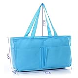 便利で実用的 マザーズバッグ 不織布 インナーバッグ 整理整頓 収納力UP 軽量 おむつ＆おしりふき入れ バッグインバッグ (Blue （ブルー）)
