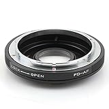 (バシュポ) Pixco 電子接点付きマウント変換アダプター Canon FDレンズ-Sony Minolta MAカメラボディー対応 Sony Alpha A58, A65, A57, A77, A900, A55 光学ガラス付き
