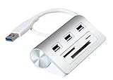 Cateck® マルチインワン 3スロットカードリーダーコンボ搭載バス電源供給 USB 3.0 3ポートハブ (iMac、MacBook Air、MacBook Pro、MacBook、Mac Mini、PC、ラップトップ対応)