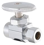 LDR 537 6300 Low Lead Shut Off Sweat Street Valve 3/8-Inch Compression x 1/2-Inch ID, Chrome by LDR 