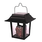Hanging Candle Lanternsアウトドア素朴な装飾ソーラーランタンwith Flameless LEDキャンドルライトリアルな、パティオ、デッキ、結婚式、キャンプ イエロー TYN63