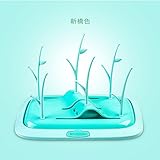 Hubo 哺乳瓶ラック　哺乳瓶置き　乾燥ラック　取り外すできる　ベビー用品　安全　 (新橋色)