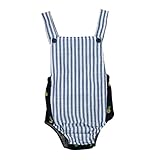 ベビーロンパース服装、inkach Little Girlsストライププリントロンパースジャンプスーツスーツ服 80 ブルー HM-1