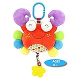 morbuyベビー乳児Developmental Interactive Teether RattleおもちゃClip On Pram and Pushchair Baby Toy ckw201803