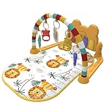 ベビージム プレイマット プレイジム 新生児 ベビーおもちゃ 音楽付き あんよでキック おもちゃ付き プレイジムマット 赤ちゃん 幼児おもちゃ 室内遊具 ベビージム プレイマット ベビージム プレイジム 赤ちゃん プレイマット 感覚刺激 早期教育 ベビープレイマット 蹴ったり 遊んだり 運動したり ベビージムマット 男女共用 音楽＆ライト 漫画アクティビティミュージカルマット