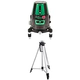 シンワ測定 レーザー墨出し器 LASER ROBO Neo51 BRIGHT 縦 横 大矩 通り芯×2 地墨 グリーン 78276 と エレベーター 三脚 A 76629 のセット