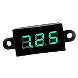 Sharplace 全3色　DC 3.5-30V　ミニ　デジタル　電圧計　LEDディスプレイ　ボルトメーター　防水　 - 緑