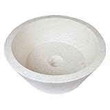 立水栓 パン ガーデンパン テラゾー 手洗い鉢 丸400 手洗い鉢 立水栓 水栓柱に設置