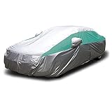 Titan 軽量車カバー カムリ、マスタング、アコードなどに対応 防水車カバー寸法200インチ 運転席側ジッパードア付き (ターコイズ)
