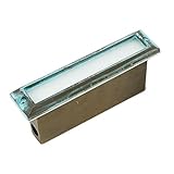 Best Quality Lighting LV55VRD Finished Outdoor Step Light with Clear Glass Shade, Green Verde [並行輸入品