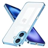 iPhone 16 用 ケース クリア レンズ保護 TPU 透明 耐衝撃 軽量「改良モデル」 ストラップホール付き ワイヤレス充電 アイフォン16 カバー 6.1インチ スマホケース レッド