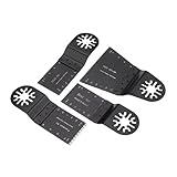 4個点セット ブレード カットソー マルチツール用 替刃 先端工具 ブラック