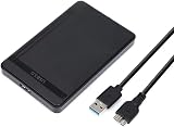 【USB3.0高速伝送】 2.5インチ hdd ケース USB3.0 HDD/SSD ケース 9.5mm/7mm 両対応 SSDケース ボックス SATA III 外付けハードディスク 5Gbps 高速データ転送 UASP対応 工具不要 120GB 128GB 240GB 256GB 500GB 512GB 1TB 2TB 3TBまで対応