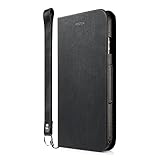 Simplism iPhone X 手帳型 ケース [FlipNote Slim] 自動 ON / OFF 対応ケース ヘアラインブラック TR-IP178-FNSS-HBK