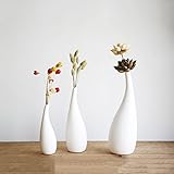 シンプルなホームアクセサリー白プレーンセラミック花瓶の装飾品リビングルーム創造的な乾燥花の花瓶