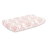 Coral Pink Medallion Design Baby Changing Pad Cover by The Peanut Shell by The Peanut Shell