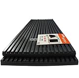 YNAK ピアノ 室外機 家庭用機器 下に敷く 滑り止め付き ゴム マット 防振 防音 対策 2枚 セット (50cm×15cm×1cm)