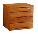 卓上 ミニチェスト 4段 コンパクトチェスト 木製 整理箱 書類収納