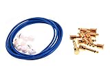 George L's155 ケーブルキット ブルー ゴールドGeorge L's Effects Kit (Blue Cable, Gold Right Angle Plugs) by George L's
