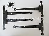 12 "ダブルオランダドアキットHeavy Dutyバーンドアヒンジストラップ馬Stallゲートメタルヒンジ