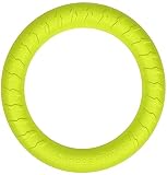 YOSHIO★ 耐久性犬用おもちゃ 浮く 犬用投げる 噛むおもちゃ フィットネスリング 外径31CM 中・大型犬適用 (グリーン)