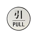 ユニット ドア表示板 843-83 引PULL 丸型