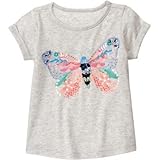 ジンボリー GYMBOREE/ バタフライティ ヘザーグレー トップス半袖Tシャツ 8歳【並行輸入】