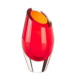 Zingz and Thingz Cut Glass Vase in Red by Zingz & Thingz
