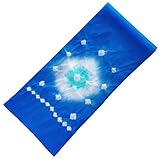 きものShop衿子 合繊絞り子ども用兵児帯 No.905 青 2.8m 日本製