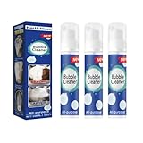 3本万能バブルクリーナー キッチン用 超強力洗剤 多機能フォーム 台所・レンジ・コンロ掃除 ディープクリーニングスプレー