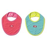 ノースフェイス THE NORTH FACE 2枚セット よだれかけ スタイ リバーシブル Baby Bib 2P カイエンレッド×アゲートグリーン
