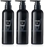 バイタリズム(VITALISM) スカルプケア シャンプー ノンシリコン メンズ 【頭皮ケア クリニック の思いから生まれた スカルプ ケア】 [国際的 オーガニック 認証成分配合] (男性用) 500ml × 3本 大容量 ポンプ式