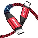 SUNGUY Type C Micro USB ケーブル 1.5M (USB C to micro) OTGケーブル タイプC マイクロ タイプB 充電ケーブル USB2.0 データ転送 Androidスマホ などに対応 1.5m レッド