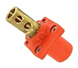 Leviton 16-seriesテーパ鼻 – 90 ° – オスパネルコンセント – cam-typeコネクター オレンジ 16R21-UO 1