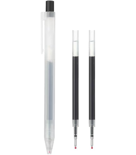 Amazon | 無印良品 替芯 さらさら描けるゲルインキボールペン 黒 0.5mm