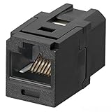 パンドウイット カテゴリ5E JJアダプタ(RJ45中継用ジャック) 黒 CC5E88BL