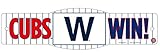 シカゴ・カブスMLB " W "カブスWinプラスチック4 x 17 sign