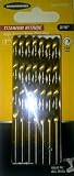 3/16 Inch Titanium Nitride Coated High Speed Steel Drill Bits, 7 Piece [並行輸入品]