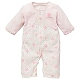 西松屋 EFD パイルカーディガン風長袖コンビドレス（ウサギ柄）【新生児50-60cm】 新生児