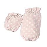 XIKA 袖カバー レディース アームカバー 汚れ防止 笑顔の柄 ロング丈+ショート丈【2ペアセット】 (サクラ（ロング+ショート）)